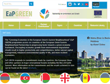 Tablet Screenshot of green-economies-eap.org